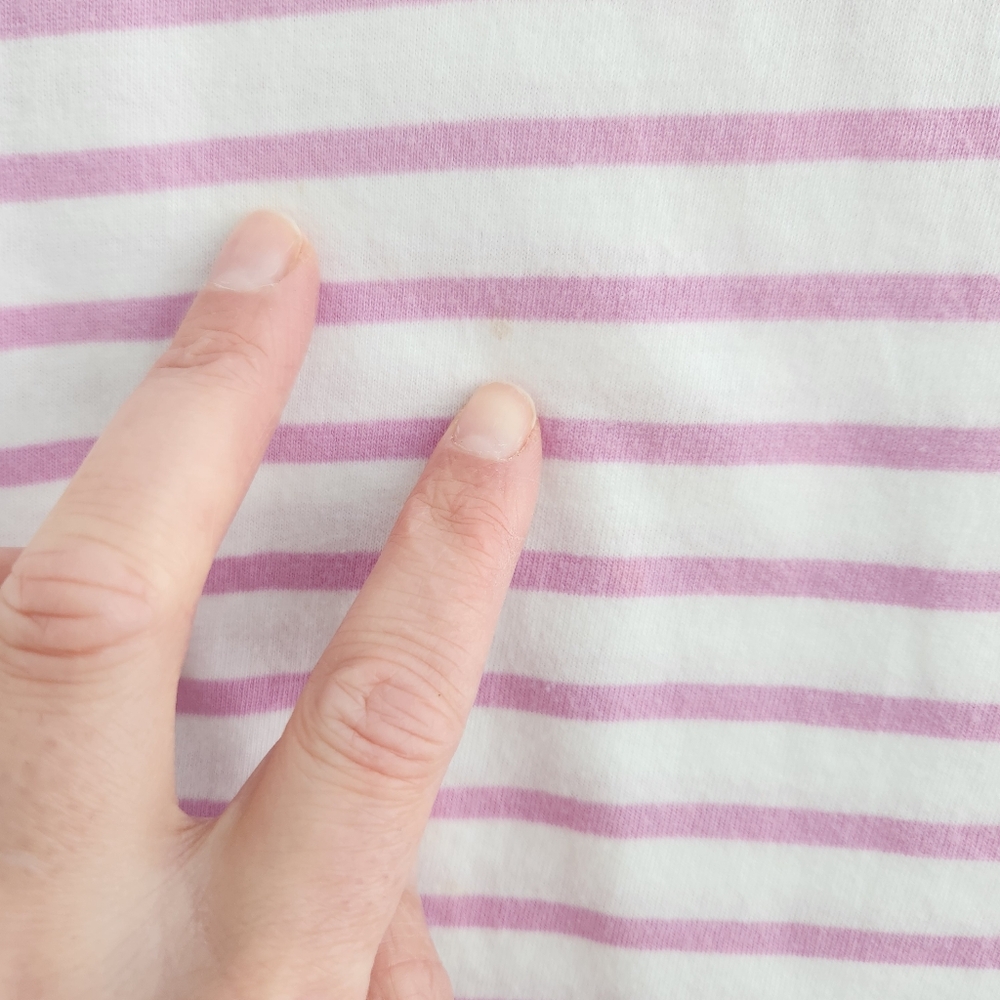 Mini Boden Striped Floral Collar Top 7/8 - Picture 4 of 7